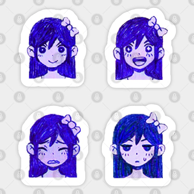 Aubrey Sprites (Omori) Sticker by hidexmian